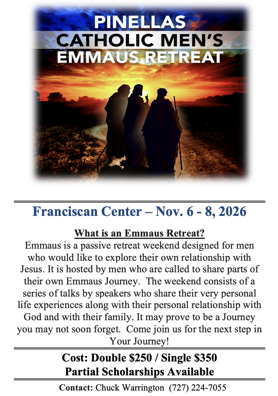 Pinellas Men's Emmaus Retreat